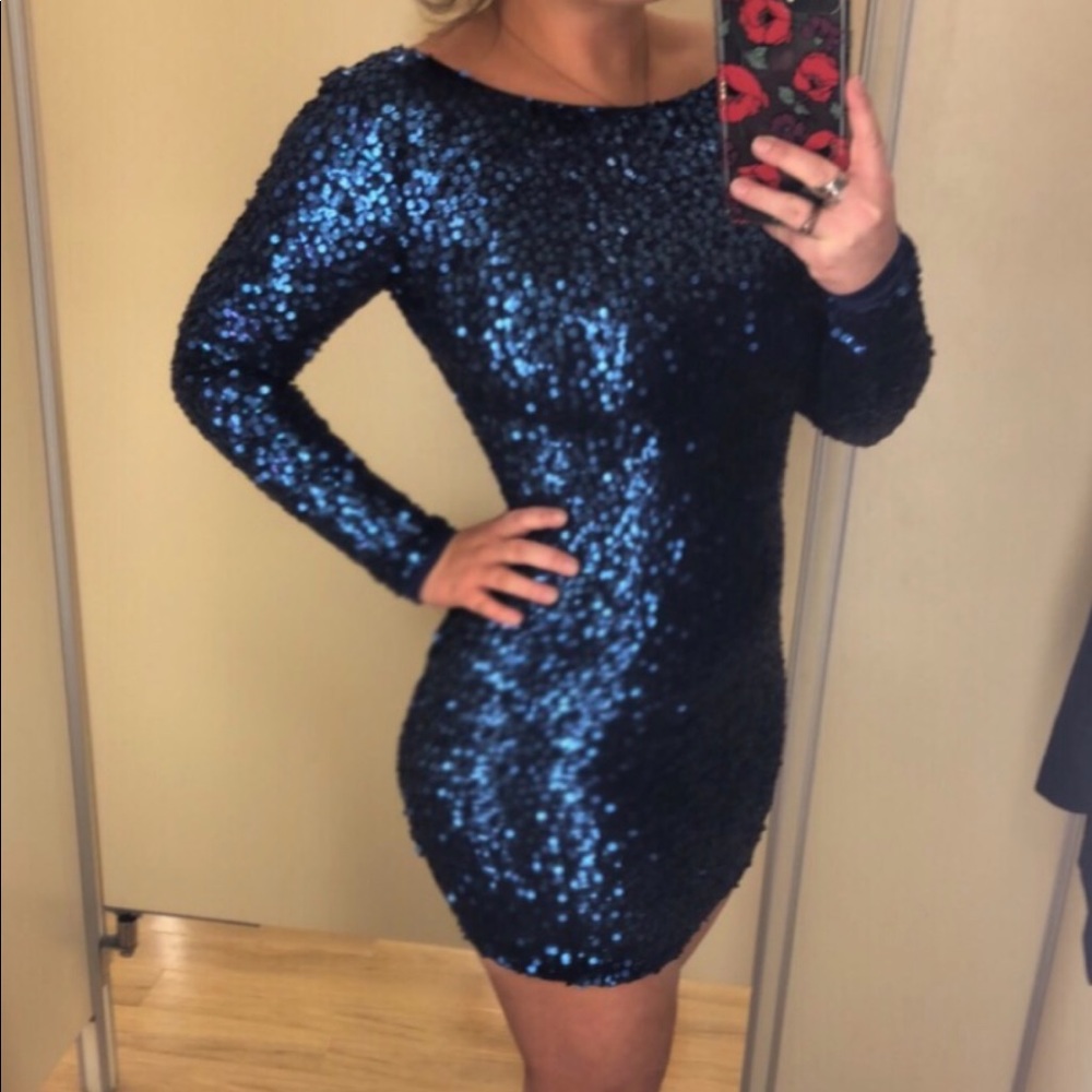 Royal blue dress